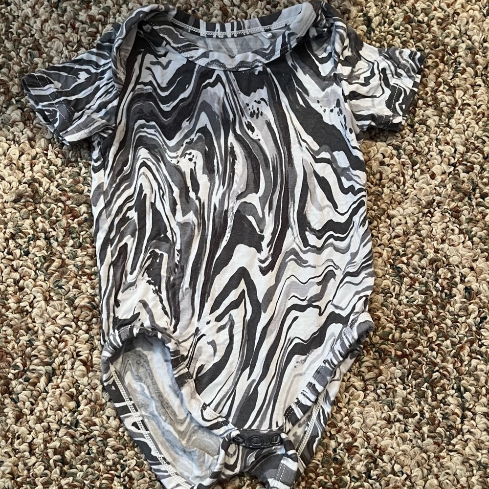 play by Little Sleepies marble onesie